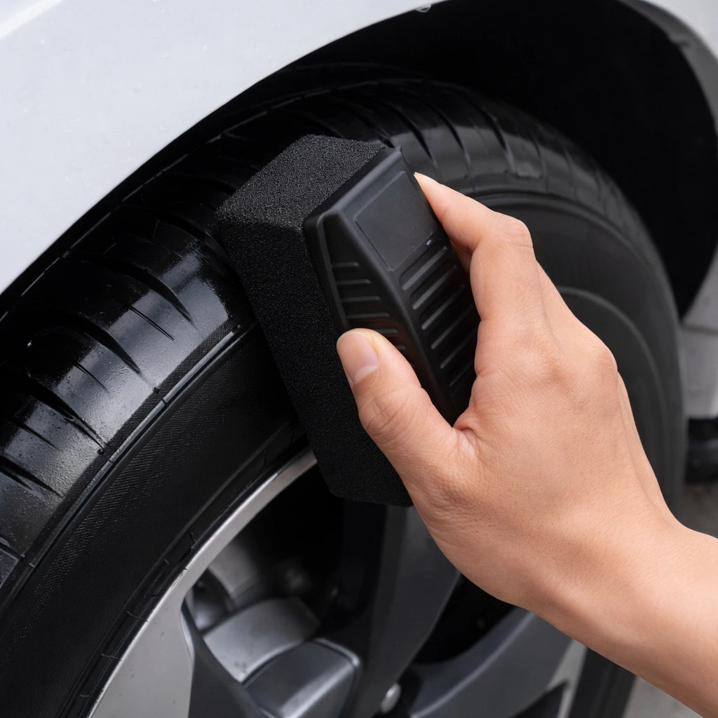 alt="Използване на апликатор за гуми TIRE APPLICATOR"