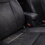 alt="Мръсна кожена седалка преди INTERIOR CLEAN"
